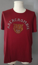 Abercrombie  Fitch Red Tee Bear Graphic Spot Read Description Size XXL