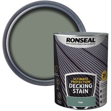 Image of Ronseal Ultimate Protection Decking Stain Sage 5 litre