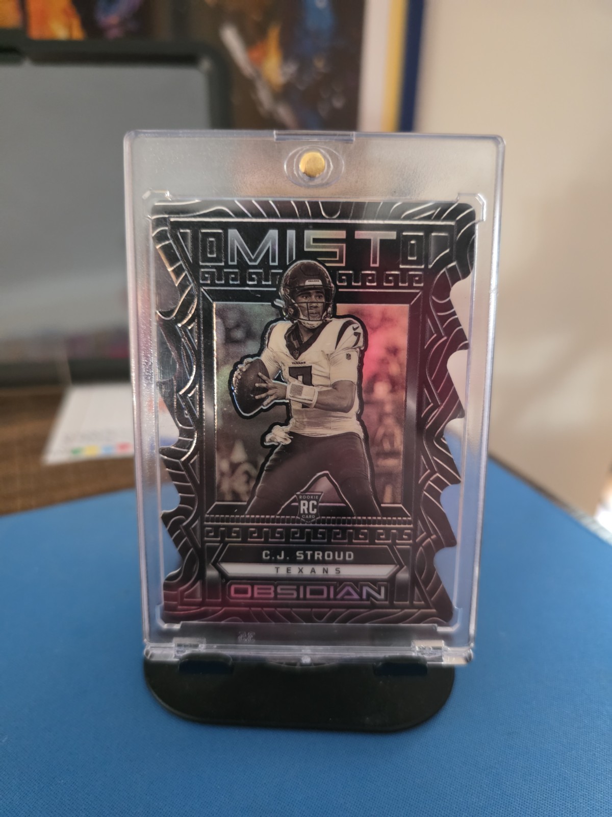 2023 Panini Obsidian C.J. Stroud Mist Die Cut SSP Rookie Card Houston Texans
