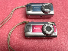 2X GENUINE Canon PowerShot A470 Digital Camera 3.4x Optical Zoom/WORKING/