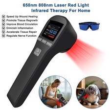 Red  Infrare Light Cold Laser Therapy for Pain Relief 650nm 808nm Pets  Humans
