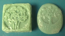 2 Bars of Handmade Vixen Soap - Embossed with Celtic Tree Pattern