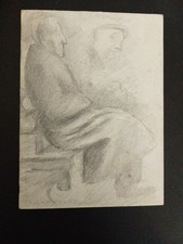DOMENICO RAMBELLI FAENZA  1886 -  1972 DISEGNO A MATITA  SU CARTA PUBBLICATO