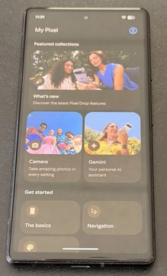 Unlocked Google Pixel 6A 128GB 6.1'' Display Charcoal Black Very Good 032605