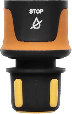 Fiskars Schlauchanschluss, Universalgröße, Ø 9 mm (3/8'') SoftGrip-Kontaktpunkte