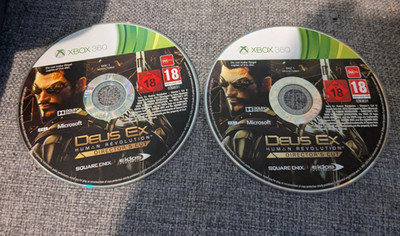 Deus Ex Human Revolution Director's Cut Xbox 360 2 Discs Xbox One/Series X|S BC