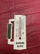 Vintage Advertising Thermometer Harding Glass Company Missouri