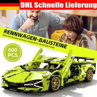 Auto Modellbausatz Technik 600 Teile Sportwagen Rennwagen Spielzeug Geschenk