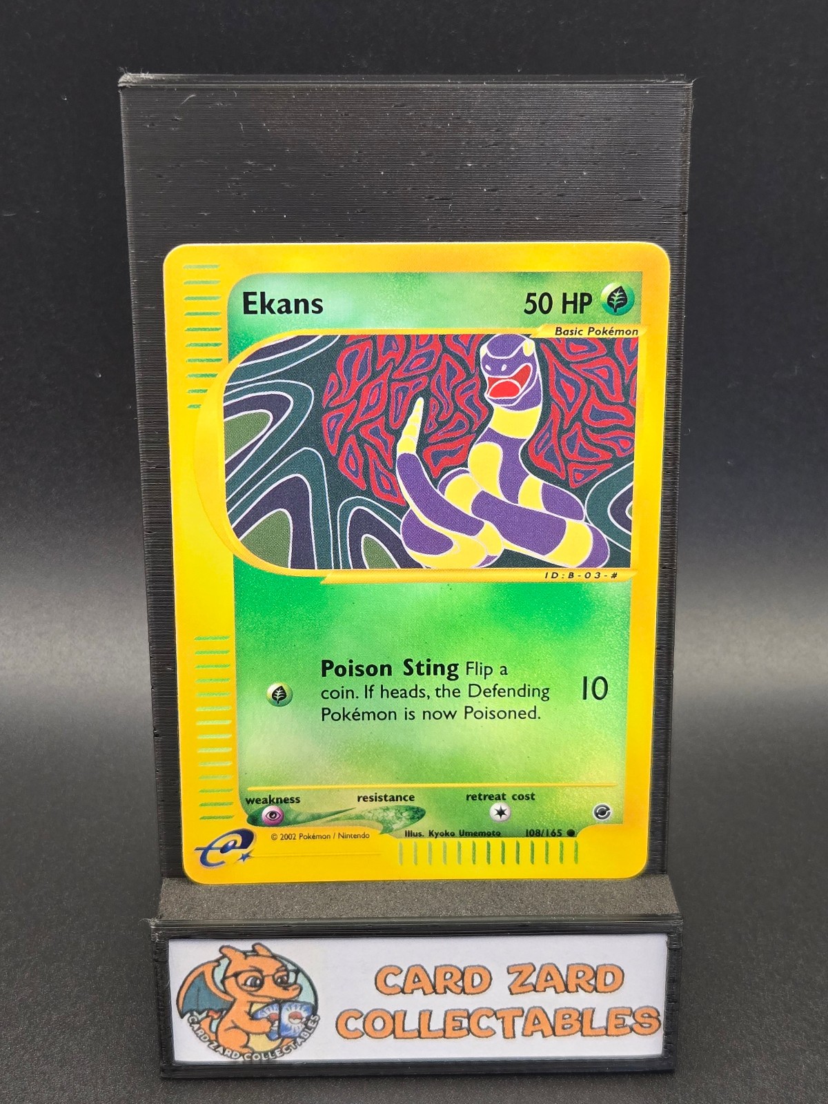2002 POKEMON Expedition Ekans #108 REVERSE HOLO NM