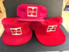 Vintage CENEX hat Lot of 3 hats Total 2 snapbacks one with ear flaps