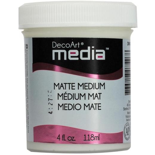 DecoArt Media Matte Medium 4oz (118ml) Clear DMM20