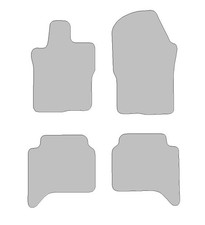 Fußmatten passend für VW Amarok II Typ  (Baujahr 2023 - aktuell), Hit anthrazit