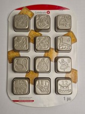 12 Days of Christmas Non-Stick Cakelet / Brownie / Muffin Baking Pan - New