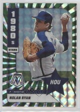 2022 Panini Mosaic 1980's Stars Green Swirl Prizm 6/12 Nolan Ryan #290 HOF e8a