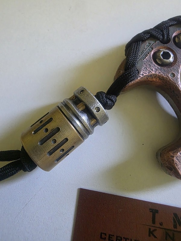 Custom T-MILLER-KNIVES Lanyard Bead EDC TOOL