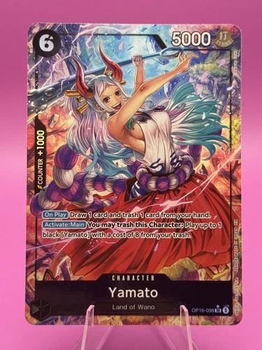 One Piece The Time of Battle Yamato (Alternate Art) SR OP16-098 NM