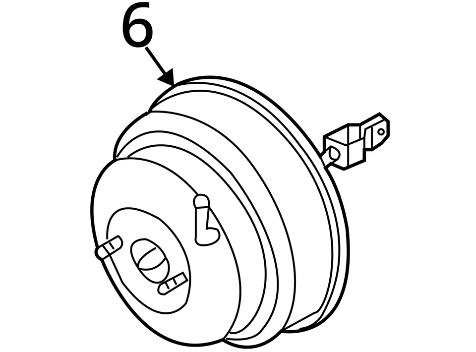 Infiniti M45 2006 potenciador de freno OEM 114 k millas - LKQ433824299 Foto 4 de 4