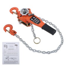 Manual Lever Chain Hoist 1650lbs Capacity 5FT/1.5m G80 Chain