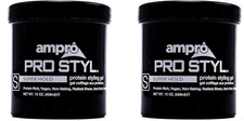 (Free Duty Tax) AmPro Pro Styl Protein Styling Gel - Curly Hair Gel for Men
