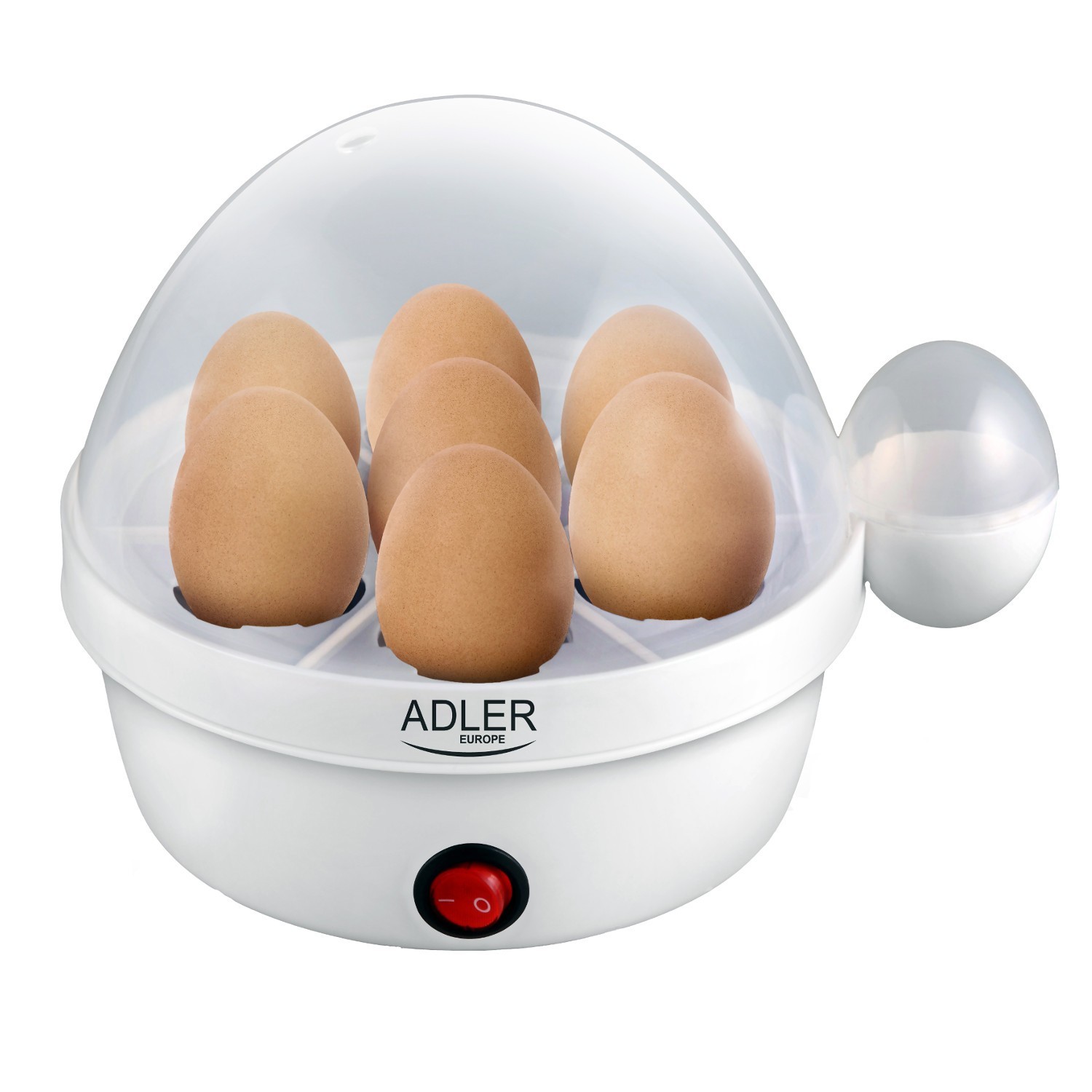 Cuiseur à œufs automatique 450W blanc pour 7 œufs