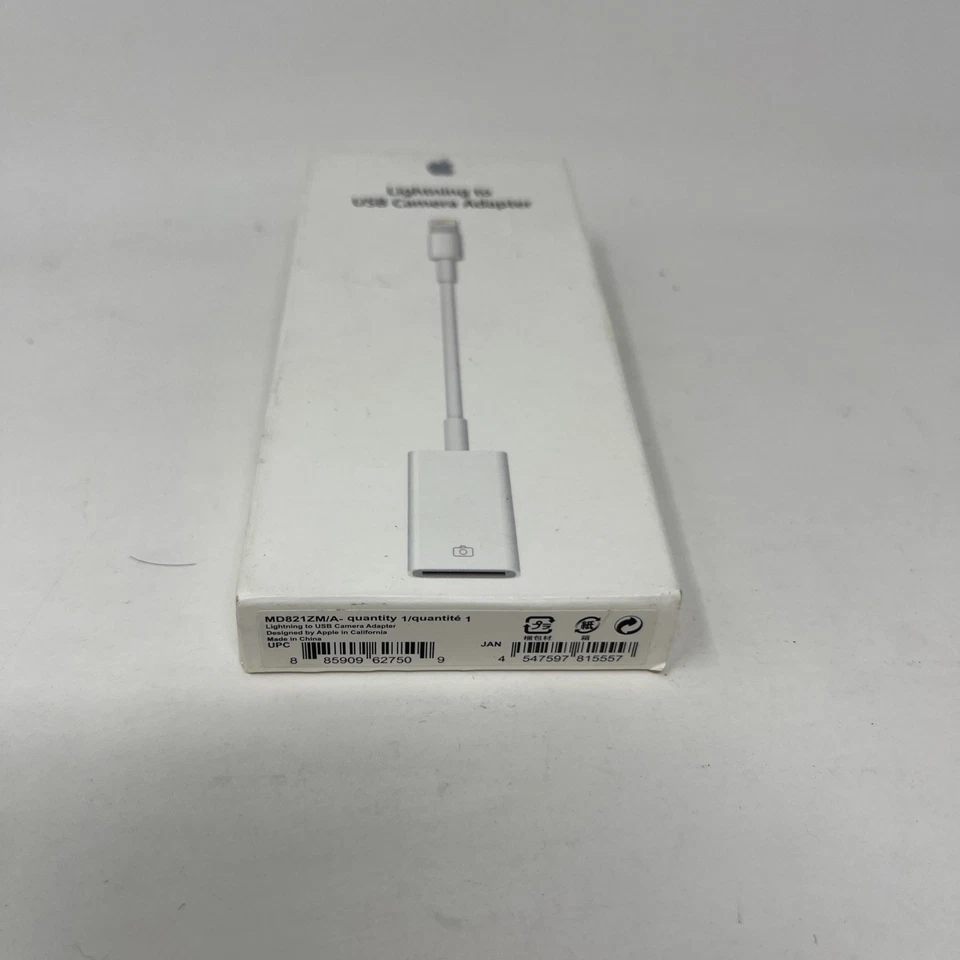 Apple Lightning to USB Camera Adapter MD821ZM/A NEW - Image 2 of 4