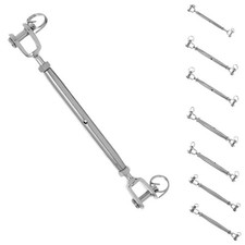 M5/M6/M8/M10///M20 STAINLESS 316 CLOSED BODY TURNBUCKLE JAW AND JAW RIGGING