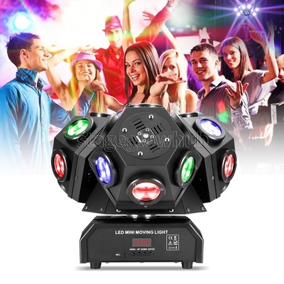 PAIDUN 200W 3-Arms Rotation RGBW Moving Head Laser Light DJ Disco Bar Club Party