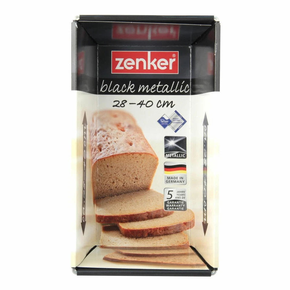 Zenker Black Metallic Brotbackform Ausziehbar Backform Kuchenform L 28 - 40 cm - Bild 3 von 4