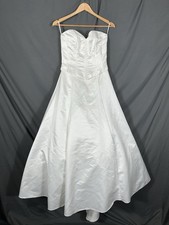 Vintage Jessica McClintock Bridal Wedding Dress Satin 90s Size 10 Classic Corset