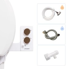 Tushy Self-Cleaning Cool To Warm Water Bidet Attachment. Easy Universal Diy