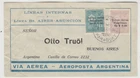 PARAGUAY 1930 *CORREO AEREO HABILITADO* o/p issues on air cover to BUENOS AIRES