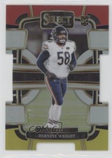 2023 Panini Select Concourse Red & Yellow Prizm Die-Cut Darnell Wright #17 0c4