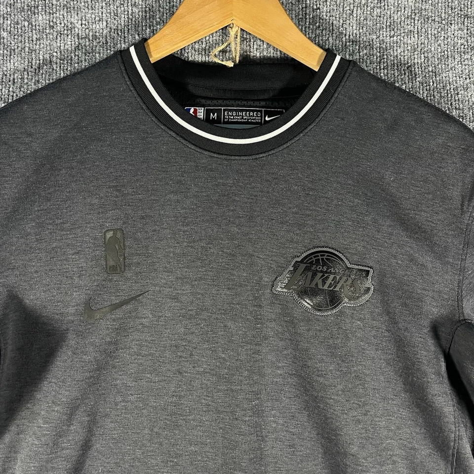 Nike NBA LA Lakers Dri-Fit Black Warm Up Shooting Shirt / Shorts Men Medium Gray - Image 2 of 4