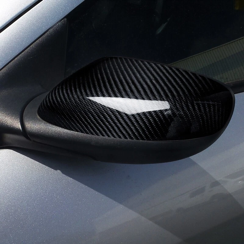 Par de tapas de cubierta de espejo retrovisor lateral de fibra de carbono real para Mazda RX-8 2003-2011 Foto 4 de 4