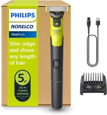 Philips Oneblade 360 with Connectivity Hybrid Face, Electric Beard Trimmer and S