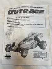 Kyosho Outrage Assembly and Parts Manual Original Vintage