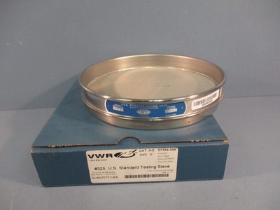 VWR 57334-596 #325 U.S. Standard Testing Sieve 8'' Dia 0.032mm Wire Dia Stainless