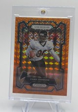 2024 Panini Prizm Draft Picks Chad Johnson Orange Finite #/39 #23