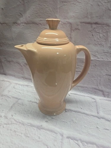 Fiesta Homer Laughlin Retired Peach Coffee Server