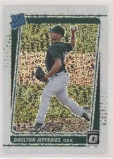 2021 Panini Donruss Optic Rated Rookie White Sparkle Prizm Daulton Jefferies 5m1