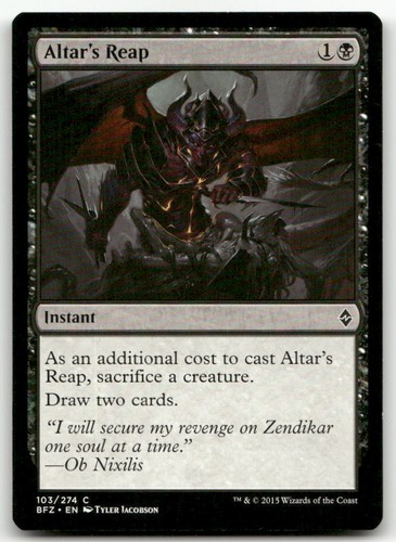 Altar's Reap 103/274 Battle for Zendikar Common