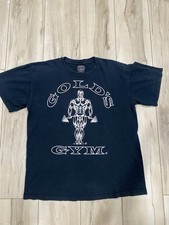     Vintage 90s Golds Gym Tshirt Navy Very Nice In Person SzM     