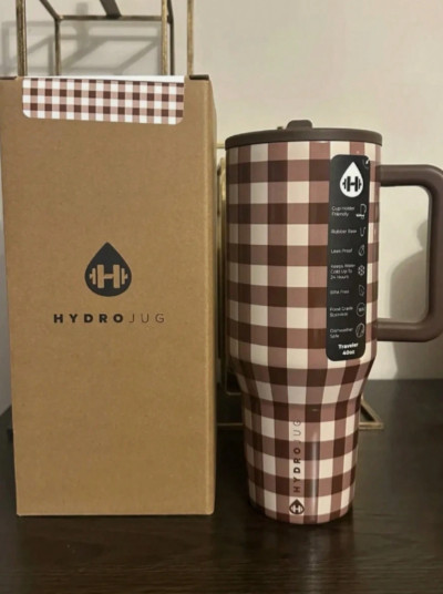 NEW Hydro Jug Traveler 40 oz Insulated Stainless Steel Tumbl
