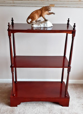 Beautiful Vintage Victorian Style Three Tier Whatnot Display Stand w/Finials