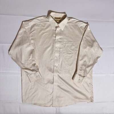 Roundtree Yorke Gold Label, RN#58909, Twill, 100% Cotton, Pearl, Male, 17 1/2/35