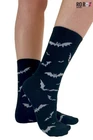 Pamela Mann Bats Socks Ankle Black Knitted Gothic Cotton Hosiery Alternative