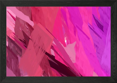 abstrakte Strichzeichnung gerahmtes Wandbild Poster Leinwanddruck Bild