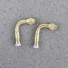 2 Pcs Tire Valve Adaptor Right Angle Tyre Adapter Scooter Truck Tires Extension