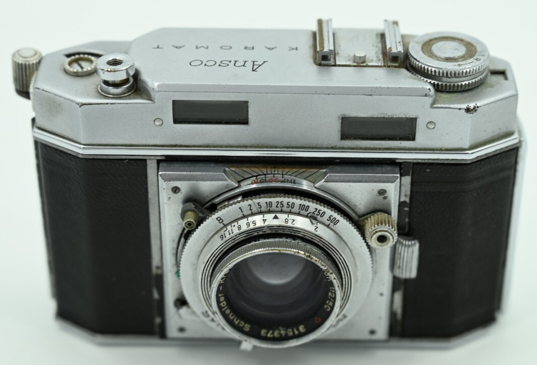 Vintage Karomat Ansco 35mm Camera Schneider-Kreuznach 1:2/50 Made In Germany