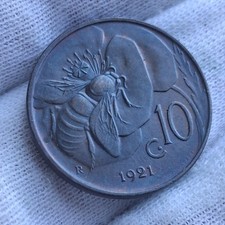 Regno Vittorio Emanuele III 10 Cent Ape 1921 Ottimo Lotto 